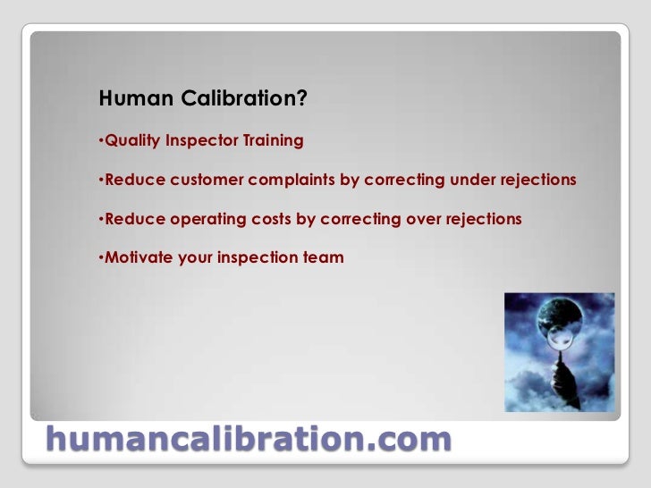 Human Calibration