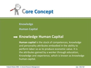 Knowledge capital Management | PPTX