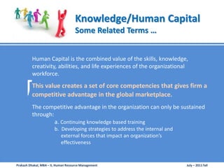 Knowledge capital Management | PPTX