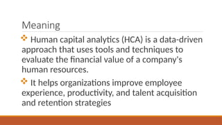 Human Capital Analytics Artificial Intelligence Pptx