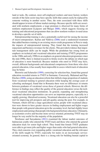 Human capital and development | PDF