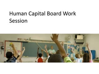 Human Capital Board Work
Session
 