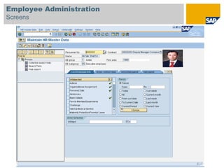 Employee Administration
Screens
 