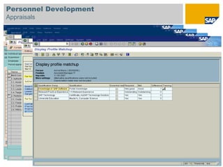Personnel Development
Appraisals
 