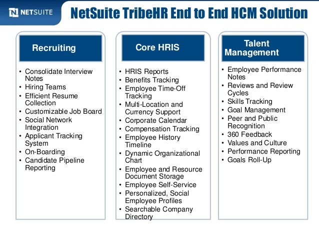 Human Capital Management With Net Suite Tribehr Curiousrubik