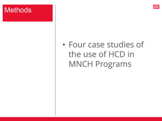 Human centered design applications and influence in mnch programming | PDF