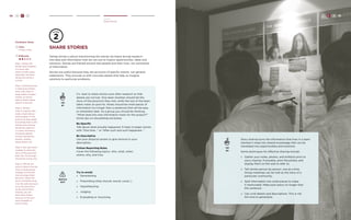 92 H C D 
Create 
Share Stories 
share stories 
Telling stories is about transforming the stories we heard during research 
into data and information that we can use to inspire opportunities, ideas and 
solutions. Stories are framed around real people and their lives, not summaries 
of information. 
Stories are useful because they are accounts of specific events, not general 
statements. They provide us with concrete details that help us imagine 
solutions to particular problems. 
TIP 
#1 
It’s best to share stories soon after research so that 
details are not lost. One team member should tell the 
story of the person(s) they met, while the rest of the team 
takes notes on post-its. Notes should be small pieces of 
information (no longer than a sentence) that will be easy 
to remember later. As a group you should be thinking, 
“What does this new information mean for the project?” 
Some tips on storytelling are below. 
Be Specific 
Talk about what actually happened. It helps to begin stories 
with “One time…” or “After such and such happened…” 
Be Descriptive 
Use your physical senses to give texture to your 
description. 
Follow Reporting Rules 
Cover the following topics: who, what, when, 
where, why, and how. 
WATCH 
OUT 
Try to avoid: 
» Generalizing 
» Prescribing (they should, would, could…) 
» Hypothesizing 
» Judging 
» Evaluating or Assuming 
TIP 
#2 
Story sharing turns the information that lives in a team 
member’s head into shared knowledge that can be 
translated into opportunities and solutions. 
Some techniques for effective sharing include: 
» Gather your notes, photos, and artifacts prior to 
story sharing. If possible, print the photos and 
display them on the wall to refer to. 
» Tell stories person by person, one at a time. 
Group meetings can be told as the story of a 
particular community. 
» Split information into small pieces to make 
it memorable. Make each piece no longer than 
this sentence. 
» Use vivid details and descriptions. This is not 
the time to generalize. 
H C D 93 
Facilitator Notes 
Time: 
4 Hours-Days 
Difficulty: 
Step 1. Gather the 
design team together 
in a room with 
plenty of wall space. 
Optimally, the team 
should be sitting in 
a circle. 
Step 2. Distribute post-it 
notes and markers. 
Have a flip chart or 
large sheets of paper 
nearby, as well as 
tape to attach these 
sheets to the wall. 
Step 3. Tell the 
team to capture their 
notes, observations, 
and thoughts on the 
post-its as they speak. 
Everything that is said 
during story sharing 
should be captured 
in a note: life history, 
household details, 
income, aspirations, 
barriers, quotes, 
observations, etc. 
Step 4. Ask each team 
member to share the 
story of the person(s) 
they met. Go through 
the stories one by one. 
Step 5. Affix all the 
post-it notes to the flip 
chart or large pieces 
of paper on the wall. 
Use one large sheet 
per story. When the 
story is finished, hang 
it on the wall and move 
on to the next story. 
At the end of Story 
Sharing, you will 
have many sheets 
lined up on the wall 
with hundreds of 
post-it notes. 
 