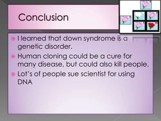 The legal information is use for only for the scientist, but they are unsure about what's going to happen.
