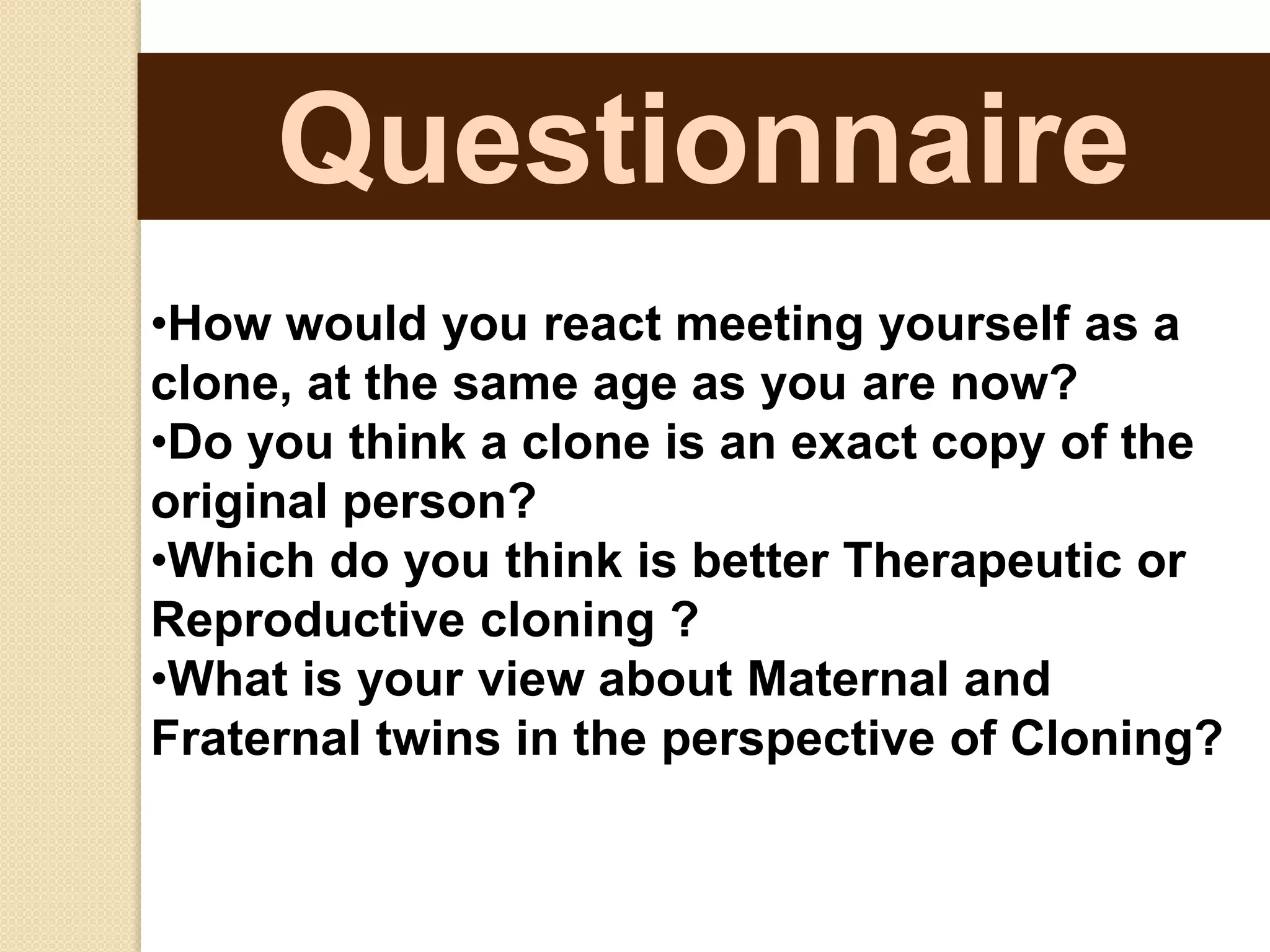 Human cloning critical thinking & problem solving skills | PPTX