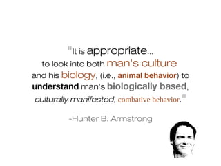 Human Combative Behavior Presentation | PPT