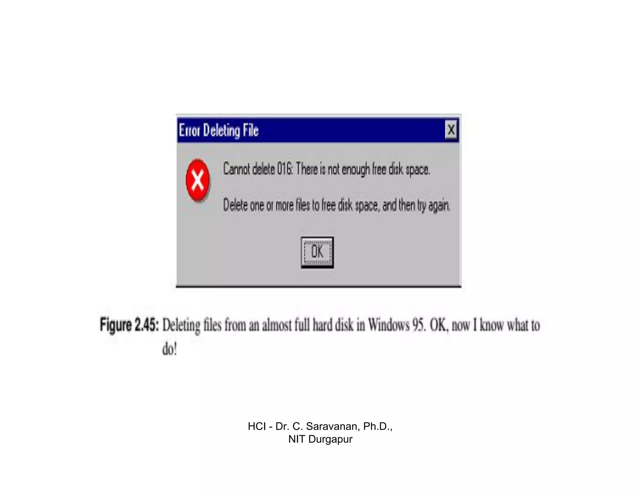 HCI - Dr. C. Saravanan, Ph.D.,
NIT Durgapur
 