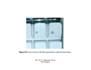 HCI - Dr. C. Saravanan, Ph.D.,
NIT Durgapur
 