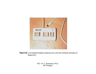 HCI - Dr. C. Saravanan, Ph.D.,
NIT Durgapur
 