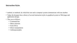 Human Computer Interaction: Introduction | PPTX