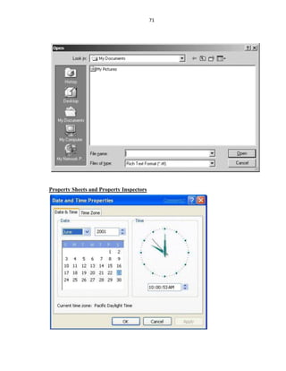 71
Property Sheets and Property Inspectors
 