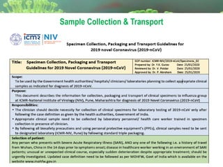 Sample Collection & Transport
 