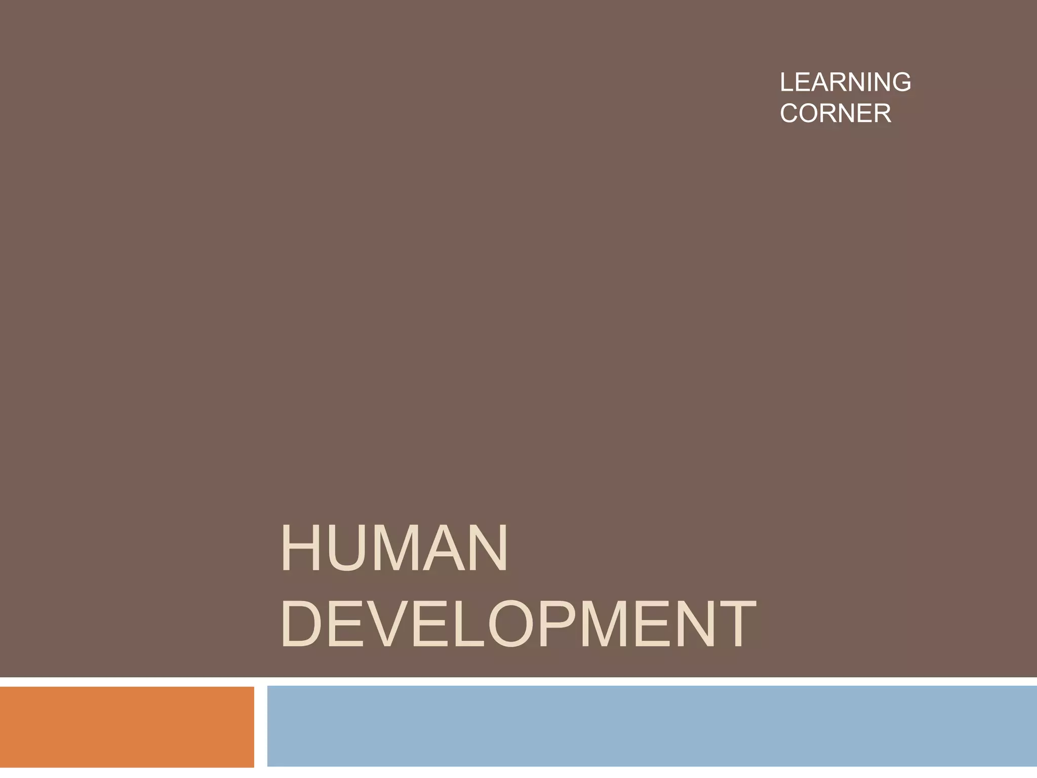 HUMAN
DEVELOPMENT
LEARNING
CORNER
 