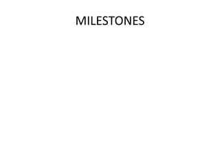MILESTONES
 