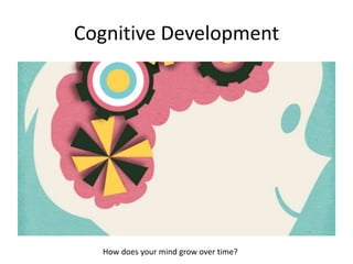 Cognitive Development
How does your mind grow over time?
 