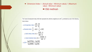Dimensions Index Human Development Index (HDI).pptx