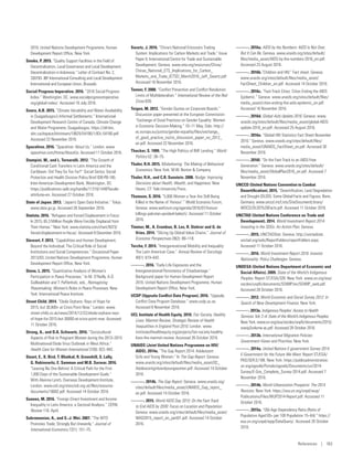 2016. United Nations Development Programme, Human
Development Report Office, New York.
Smoke, P. 2015. “Quality Support Facilities in the Field of
Decentralization, Local Governance and Local Development:
Decentralization in Indonesia.” Letter of Contract No. 2,
330793. IBF International Consulting and Local Development
International and European Union, Brussels.
Social Progress Imperative. 2016. “2016 Social Progress
Index.” Washington, DC. www.socialprogressimperative.
org/global-index/. Accessed 19 July 2016.
Soura, A.B. 2015. “Climate Variability and Water Availability
in Ouagadougou’s Informal Settlements.” International
Development Research Centre of Canada, Climate Change
and Water Programme, Ouagadougou. https://idl-bnc.
idrc.ca/dspace/bitstream/10625/54180/1/IDL-54180.pdf.
Accessed 22 November 2016.
Spacehive. 2016. “Spacehive: About Us.” London. www.
spacehive.com/Home/AboutUs. Accessed 11 October 2016.
Stampini, M., and L. Tornarolli. 2012. “The Growth of
Conditional Cash Transfers in Latin America and the
Caribbean: Did They Go Too Far?” Social Sector, Social
Protection and Health Division Policy Brief IDB-PB-185.
Inter-American Development Bank, Washington, DC.
https://publications.iadb.org/handle/11319/1448?locale-
attribute=en. Accessed 27 October 2016.
State of Japan. 2013. “Japan’s Open Data Initiative.” Tokyo.
www.data.go.jp. Accessed 26 September 2016.
Statista. 2016. “Refugees and Forced Displacement in Focus:
In 2015, 65.3 Million People Were Forcibly Displaced from
Their Homes.” New York. www.statista.com/chart/5073/
forced-displacement-in-focus/. Accessed 8 December 2016.
Stewart, F. 2013. “Capabilities and Human Development,
Beyond the Individual: The Critical Role of Social
Institutions and Social Competencies.” Occasional Paper
2013/03, United Nations Development Programme, Human
Development Report Office, New York.
Stone, L. 2015. “Quantitative Analysis of Women’s
Participation in Peace Processes.” In M. O’Reilly, A.Ó.
Súilleabháin and T. Paffenholz, eds., Reimagining
Peacemaking: Women’s Roles in Peace Processes. New
York: International Peace Institute.
Street Child. 2014. “Ebola Orphans: Rays of Hope for
2015, but 30,000+ at Crisis Point Now.” London. www.
street-child.co.uk/news/2014/12/22/ebola-orphans-rays-
of-hope-for-2015-but-30000-at-crisis-point-now. Accessed
11 October 2016.
Strong, A., and D.A. Schwartz. 2016. “Sociocultural
Aspects of Risk to Pregnant Women during the 2013–2015
Multinational Ebola Virus Outbreak in West Africa.”
Health Care for Women International 37(8): 922–942.
Stuart, E., K. Bird, T. Bhatkal, R. Greenhill, S. Lally,
G. Rabinowitz, E. Samman and M.B. Sarwar. 2016.
“Leaving No One Behind: A Critical Path for the First
1,000 Days of the Sustainable Development Goals.”
With Alainna Lynch, Overseas Development Institute,
London. www.odi.org/sites/odi.org.uk/files/resource-
documents/10692.pdf. Accessed 14 October 2016.
Suanes, M. 2016. “Foreign Direct Investment and Income
Inequality in Latin America: a Sectoral Analysis.” CEPAL
Review 118, April.
Subramanian, A., and S.-J. Wei. 2007. “The WTO
Promotes Trade, Strongly But Unevenly.” Journal of
International Economics 72(1): 151–75.
Swartz, J. 2016. “China’s National Emissions Trading
System: Implications for Carbon Markets and Trade.” Issue
Paper 6. International Centre for Trade and Sustainable
Development, Geneva. www.ieta.org/resources/China/
Chinas_National_ETS_Implications_for_Carbon_
Markets_and_Trade_ICTSD_March2016_Jeff_Swartz.pdf.
Accessed 16 November 2016.
Tanner, F. 2000. “Conflict Prevention and Conflict Resolution:
Limits of Multilateralism.” International Review of the Red
Cross 839.
Teigen, M. 2012. “Gender Quotas on Corporate Boards.”
Discussion paper presented at the European Commission
“Exchange of Good Practices on Gender Equality: Women
in Economic Decision-Making,” 10–11 May, Oslo. http://
ec.europa.eu/justice/gender-equality/files/exchange_
of_good_practice_no/no_discussion_paper_no_2012_
en.pdf. Accessed 22 November 2016.
Thacker, S. 1999. “The High Politics of IMF Lending.” World
Politics 52: 38–75.
Thaler, R.H. 2015. Misbehaving: The Making of Behavioral
Economics. New York: W.W. Norton  Company.
Thaler, R.H., and C.R. Sunstein. 2008. Nudge: Improving
Decisions about Health, Wealth, and Happiness. New
Haven, CT: Yale University Press.
Thomson, S. 2016. “5,000 Women a Year Are Still Being
Killed in the Name of ‘Honour’.” World Economic Forum,
Geneva. www.weforum.org/agenda/2016/07/honour-­
killings-pakistan-qandeel-baloch/. Accessed 11 October
2016.
Timmer, M., A. Erumban, B. Los, R. Stehrer and G. de
Vries. 2014. “Slicing Up Global Value Chains.” Journal of
Economic Perspectives 28(2): 99–118.
Torche, F. 2014. “Intergenerational Mobility and Inequality:
The Latin American Case.” Annual Review of Sociology
40(1): 619–642.
———. 2016. “Early-Life Exposures and the
Intergenerational Persistence of Disadvantage.”
Background paper for Human Development Report
2016. United Nations Development Programme, Human
Development Report Office, New York.
UCDP (Uppsala Conflict Data Program). 2016. “Uppsala
Conflict Data Program Database.” www.ucdp.uu.se.
Accessed 8 November 2016.
UCL Institute of Health Equity. 2010. Fair Society, Healthy
Lives: Marmot Review, Strategic Review of Health
Inequalities in England Post-2010. London. www.­
instituteofhealthequity.org/projects/fair-society-healthy-
lives-the-marmot-review. Accessed 26 October 2016.
UNAIDS (Joint United Nations Programme on HIV/
AIDS). 2014a. “The Gap Report 2014: Adolescent
Girls and Young Women.” In The Gap Report. Geneva.
www.unaids.org/sites/default/files/media_asset/02_
Adolescentgirlsandyoungwomen.pdf. Accessed 14 October
2016.
———. 2014b. The Gap Report. Geneva. www.unaids.org/
sites/default/files/media_asset/UNAIDS_Gap_­report_
en.pdf. Accessed 14 October 2016.
———. 2015. World AIDS Day 2015: On the Fast-Track
to End AIDS by 2030: Focus on Location and Population.
Geneva. www.unaids.org/sites/default/files/media_asset/
WAD2015_report_en_part01.pdf. Accessed 14 October
2016.
———. 2016a. AIDS by the Numbers: AIDS Is Not Over,
But It Can Be. Geneva. www.unaids.org/sites/default/
files/media_asset/AIDS-by-the-numbers-2016_en.pdf.
Accessed 23 August 2016.
———. 2016b.”Children and HIV.” Fact sheet. Geneva.
www.unaids.org/sites/default/files/media_asset/
FactSheet_Children_en.pdf. Accessed 14 October 2016.
———. 2016c. “Fast-Track Cities: Cities Ending the AIDS
Epidemic.” Geneva. www.unaids.org/sites/default/files/
media_asset/cities-ending-the-aids-epidemic_en.pdf.
Accessed 16 November 2016.
———. 2016d. Global Aids Update 2016. Geneva. www.
unaids.org/sites/default/files/media_asset/global-AIDS-
update-2016_en.pdf. Accessed 25 August 2016.
———. 2016e. “Global HIV Statistics Fact Sheet November
2016.” Geneva. www.unaids.org/sites/default/files/
media_asset/UNAIDS_FactSheet_en.pdf. Accessed 30
November 2016.
———. 2016f. “On the Fast-Track to an AIDS-Free
Generation.” Geneva. www.unaids.org/sites/default/
files/media_asset/GlobalPlan2016_en.pdf. Accessed 7
November 2016.
UNCCD (United Nations Convention to Combat
Desertification). 2015. “Desertification, Land Degradation
and Drought (DLDD): Some Global Facts and Figures. Bonn,
Germany. www.unccd.int/Lists/SiteDocumentLibrary/
WDCD/DLDD%20Facts.pdf. Accessed 11 October 2016.
UNCTAD (United Nations Conference on Trade and
Development). 2014. World Investment Report 2014:
Investing in the SDGs: An Action Plan. Geneva.
———. 2015. UNCTADStat. Geneva. http://unctadstat.­
unctad.org/wds/ReportFolders/reportFolders.aspx.
Accessed 11 October 2016.
———. 2016. World Investment Report 2016: Investor
Nationality: Policy Challenges. Geneva.
UNDESA (United Nations Department of Economic and
Social Affairs). 2009. State of the World’s Indigenous
Peoples. Report ST/ESA/328. New York. www.un.org/esa/
socdev/unpfii/documents/SOWIP/en/SOWIP_web.pdf.
Accessed 28 October 2016.
———. 2012. World Economic and Social Survey 2012: In
Search of New Development Finance. New York.
———. 2013a. Indigenous Peoples’ Access to Health
Services. Vol. 2 of State of the World’s Indigenous Peoples.
New York. www.un.org/esa/socdev/unpfii/­documents/2015/
sowip2volume-ac.pdf. Accessed 28 October 2016.
———. 2013b. International Migration Policies:
Government Views and Priorities. New York.
———. 2014a. United Nations E-government Survey 2014:
E-Government for the Future We Want. Report ST/ESA/
PAD/SER.E/188. New York. https://publicadministration.
un.org/egovkb/Portals/egovkb/Documents/un/2014-
Survey/E-Gov_Complete_Survey-2014.pdf. Accessed 7
November 2016.
———. 2014b. World Urbanization Prospects: The 2014
Revision. New York. https://esa.un.org/unpd/wup/
Publications/Files/WUP2014-Report.pdf. Accessed 11
October 2016.
———. 2015a. “Old-Age Dependency Ratio (Ratio of
Population Aged 65+ per 100 Population 15–64).” https://
esa.un.org/unpd/wpp/DataQuery/. Accessed 26 October
2016.
References | 183
 