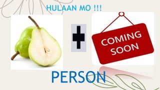 P
R
E
S
E
N
TAT
I
O
N
T
I
T
L
E
PERSON
 