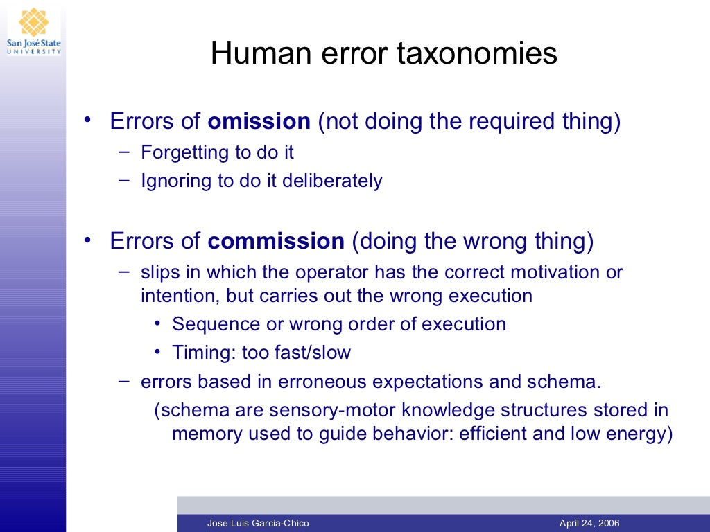 Human error
