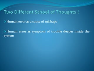 Human error investigation | PPTX