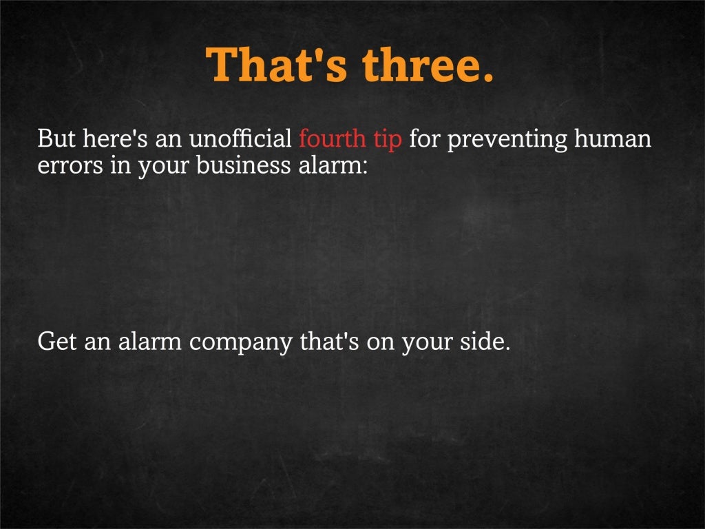 Human Error vs Alarm System