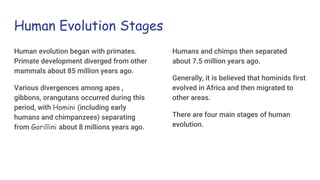 Human evolution | PPTX