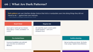Human Factors and Dark Patterns: Cognitive Design and Ethical ...