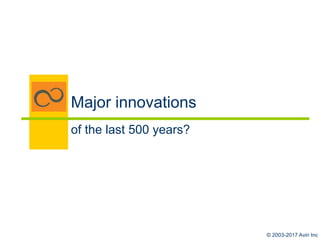 © 2003-2017 aviri
Gravity acts uniformly
objects of different weights
fall at different rates
Aristotle’s claim, intuitively obvious…
& wrong!
Galileo’s experiment:
metal & wooden balls @ Leaning Tower of
Galileo - Practitioner
 