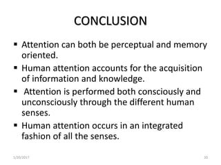 Human function and attention ppt | PPTX