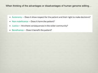 Human Genome Editing Response Pptx