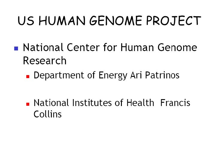 Human Genome Project 1