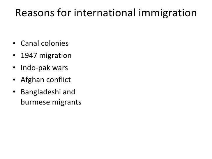 Migration In Pakistan