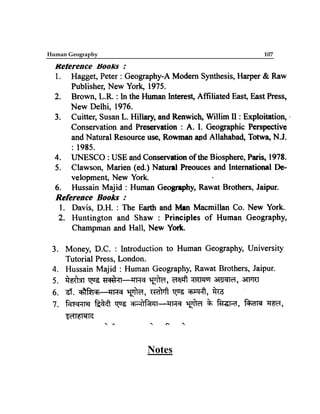 Human Geography 107
Notes
 