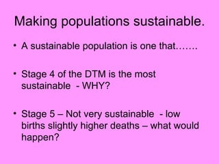 Human geography population policies PPT