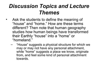 Human Geography1 Human Geography1