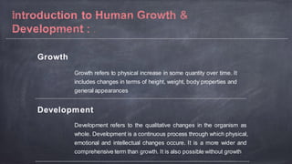 Human Growth & Development | PDF