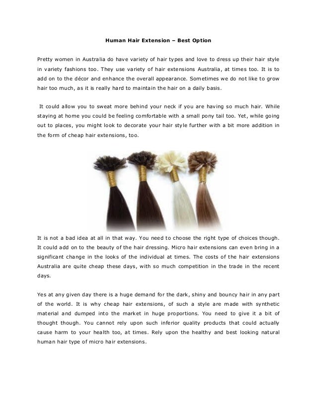Human Hair Extension Best Option