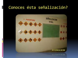 Conoces ésta señalización?