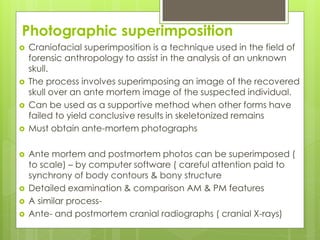 Superimposition Field Human identification under forensic studies | PDF