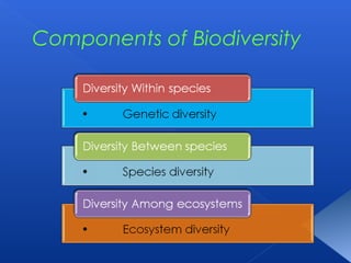 Components of Biodiversity
 