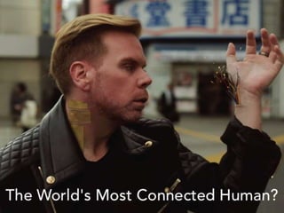 4
WELCOME
Chris Dancy
Chief Digital Officer & Mindful Cyborg
Technology has been designed to be interruptive and intrusive to our daily lives. By designing systems that collect information naturally in the
background as we go about our day and allowing digital services to translate that behavior into effective ambient, calm and kind feedback, we
can dramatically change our sense of well-being.
Hi everyone, we need each other.
 