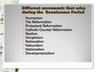 Humanism during renaissance | PPT
