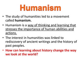 Humanism Learning Lesson Plan Humanism lesson | PPTX