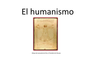 El humanismo Dibujo de Leonardo da Vinci,  El hombre de Vitruvio 
