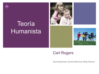 Carl Rogers  Sarai Espinoza, Eunice Ramírez, Nelly Gómez  Teoría Humanista 