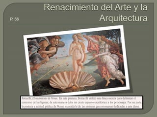 Renacimiento del Arte y la ArquitecturaP. 56